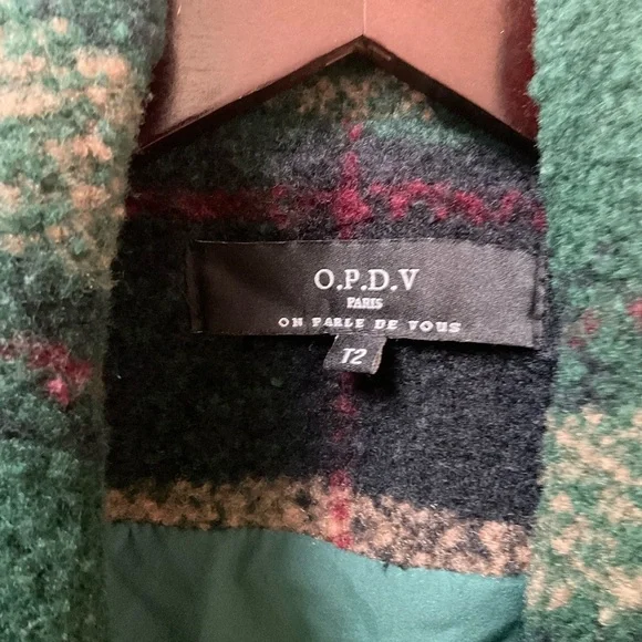 On Parle De Vous Wool Plaid Coat - Picture 5 of 7